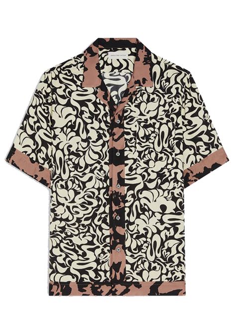 camicia 01310-carltone 3084 uomo nera DRIES VAN NOTEN | 261-020742-3084900